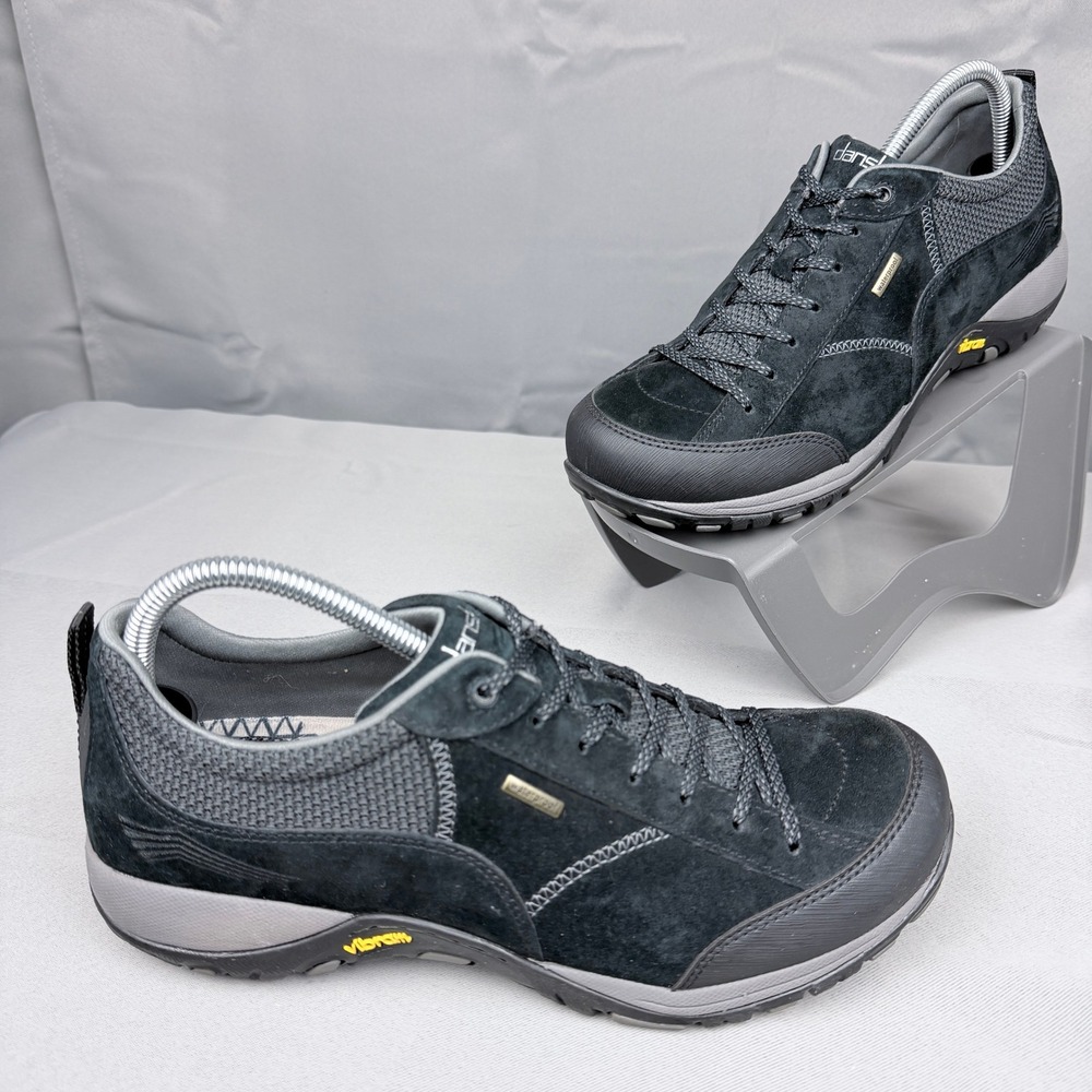 Dansko Paisley Black Suede Waterproof Vibram Walking Shoes Womens 41 10.5-11